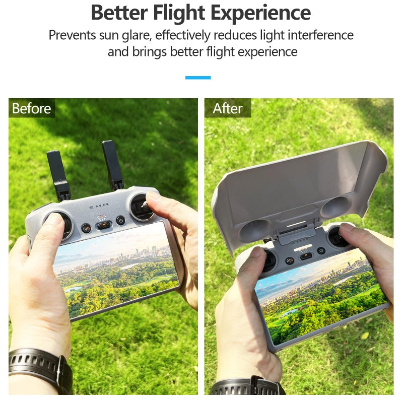 اف بي في توسكاي FPVtosky 3-IN-1 Mini 4 Pro RC 2 غطاء واقي للشمس + 2 واقي شاشة + حزمة حبل تناسب DJI Mini 4 Pro/Air 3 RC2 وحدة التحكم عن بعد DJI RC 2 الملحقات - Image 3